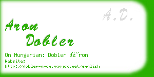 aron dobler business card